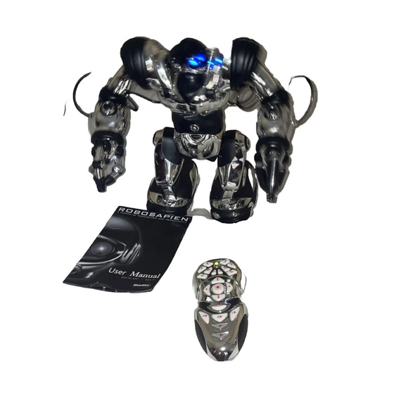 Rare WowWee Robosapien Humanoid Gold/chrome Robot 14" 2004, With Remote . Works. - Picture 6 of 9